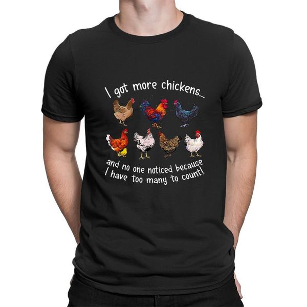 men's t-shirts funny chicken i got more chickens and no one noticed because have too many to count men shirt short sleeve unisex, White;black
men's t-shirts funny chicken i got more chickens and no one noticed because have too many to count men shirt short sleeve unisex, White;black
