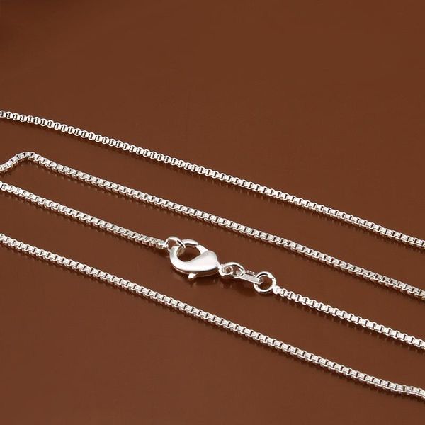 factory wholesale 10pcs/lot plated 925 sterling silver necklace fashion jewelry 1.4mm width box chain 16" - 24" chains
factory wholesale 10pcs/lot plated 925 sterling silver necklace fashion jewelry 1.4mm width box chain 16" - 24" chains