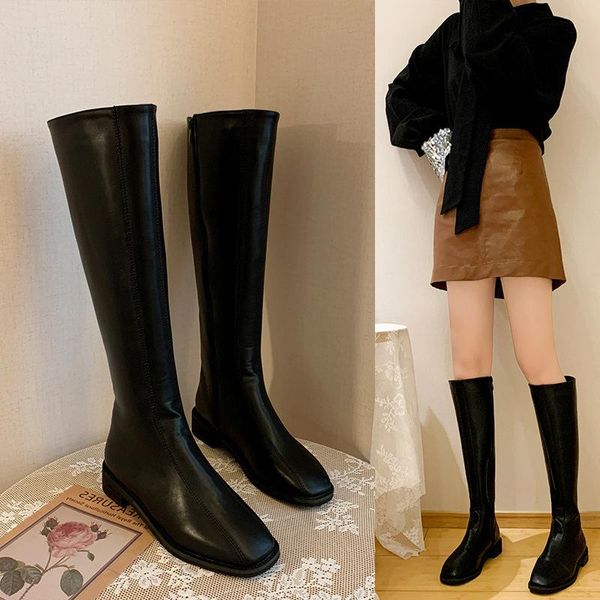 boots children's 20 korean version of flat south same knee length heel square head side zipper plush riding, Black
boots children's 20 korean version of flat south same knee length heel square head side zipper plush riding, Black