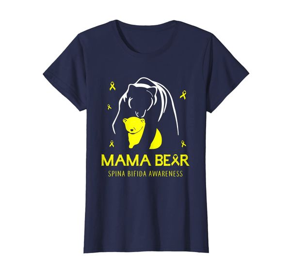 Womens Mama Bear Yellow Ribbon Family Spina Bifida Awareness T-Shirt, Mainly pictures
Womens Mama Bear Yellow Ribbon Family Spina Bifida Awareness T-Shirt, Mainly pictures