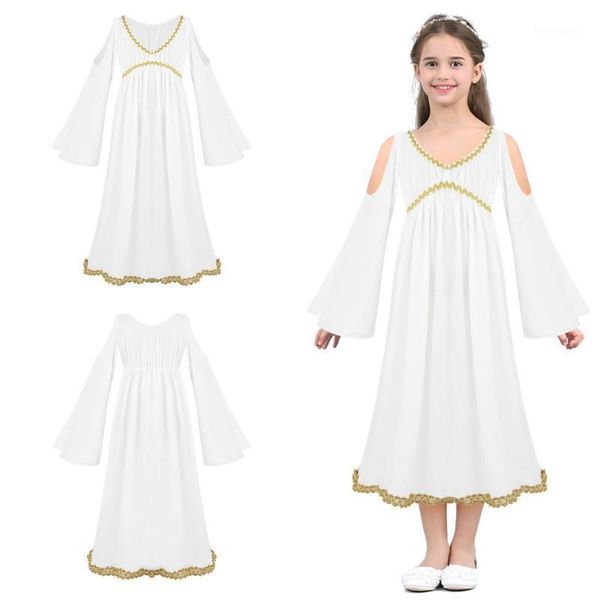 girl's dresses halloween clothes for kids girls cosplay greek princess dress long sleeves gold trim robe stage party up fantasia costum, Red;yellow
girl's dresses halloween clothes for kids girls cosplay greek princess dress long sleeves gold trim robe stage party up fantasia costum, Red;yellow
