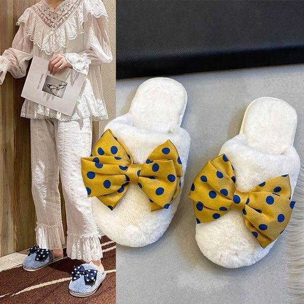slippers 2021 polka dot bow-knot cover toe fur mules women pantufa cozy plush slides shoes flip flops furry flat size36-41, Black
slippers 2021 polka dot bow-knot cover toe fur mules women pantufa cozy plush slides shoes flip flops furry flat size36-41, Black
