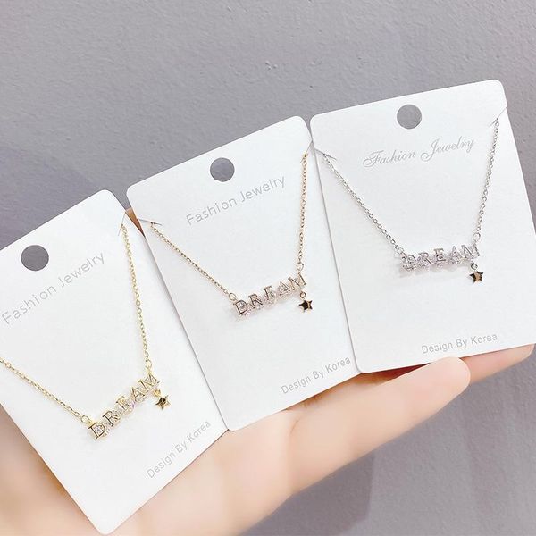 chains 14k gold plated letter dream necklace bling zircon women clavicle chain elegant star charm wedding pendant jewelry, Silver
chains 14k gold plated letter dream necklace bling zircon women clavicle chain elegant star charm wedding pendant jewelry, Silver