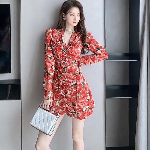 fall products women's retro french print waist long sleeve dress floral office lady sheath knee-length casual dresses, Black;gray
fall products women's retro french print waist long sleeve dress floral office lady sheath knee-length casual dresses, Black;gray