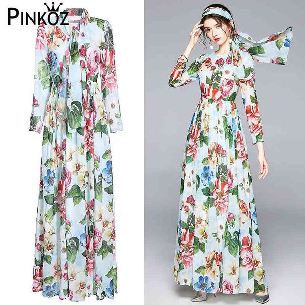 runway designer maxi long sleeve dress boho flower printed o-neck floor length light blue robe dresses partyy beach chic 210421, White
runway designer maxi long sleeve dress boho flower printed o-neck floor length light blue robe dresses partyy beach chic 210421, White