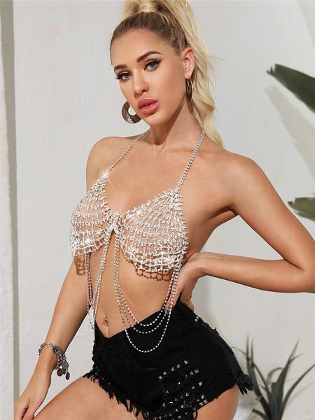 underwear set 2021 summer nightclub exaggerated flash diamond chest chain z719, Black;white
underwear set 2021 summer nightclub exaggerated flash diamond chest chain z719, Black;white