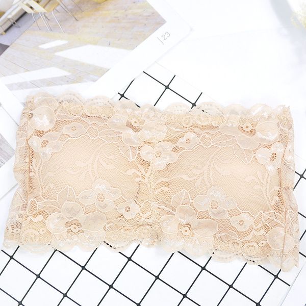 women tube bra strapless bandeau removable chest padded tube bra female for, Black;white
women tube bra strapless bandeau removable chest padded tube bra female for, Black;white