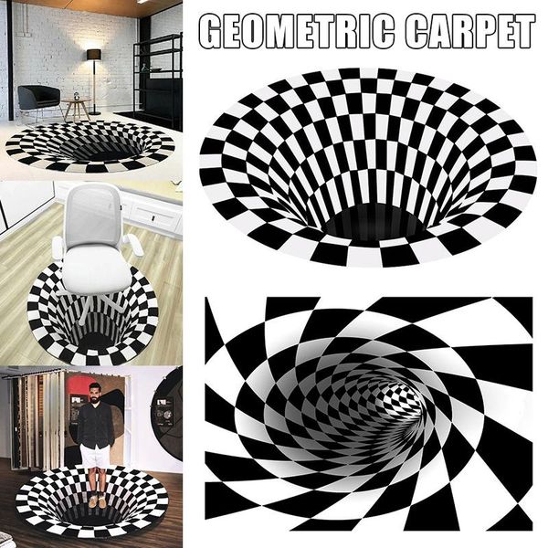 carpets vortex illusion rug 3d trap effect printing carpet bedroom living room study floor mat k888
carpets vortex illusion rug 3d trap effect printing carpet bedroom living room study floor mat k888