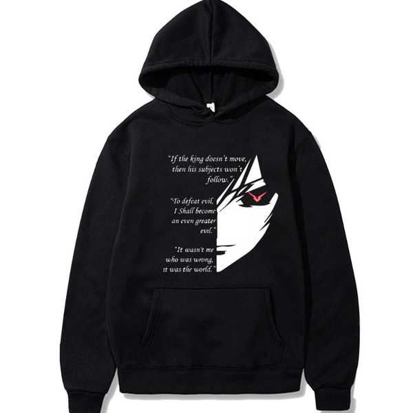 men's hoodies & sweatshirts anime code geass men women long sleeve streetwear casual clothes sudaderas hombre, Black
men's hoodies & sweatshirts anime code geass men women long sleeve streetwear casual clothes sudaderas hombre, Black