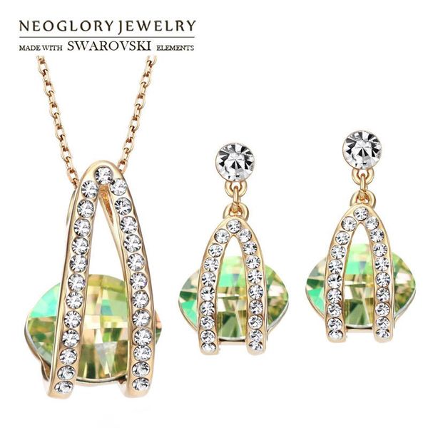 earrings & necklace neoglory austria crystal czech rhinestone jewelry set elegant geometric design for women trendy gift, Silver
earrings & necklace neoglory austria crystal czech rhinestone jewelry set elegant geometric design for women trendy gift, Silver