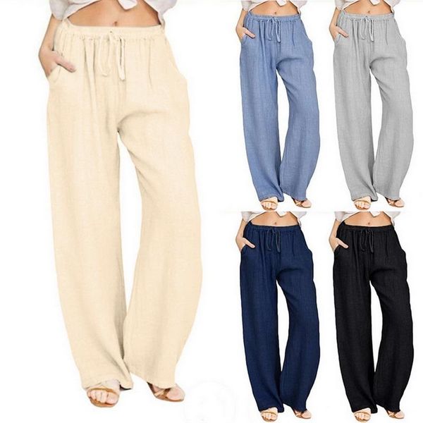 women's pants & capris heflashor 2021 women elastic waist wide leg pant casual loose high long straight female vintage solid color trou, Black;white
women's pants & capris heflashor 2021 women elastic waist wide leg pant casual loose high long straight female vintage solid color trou, Black;white