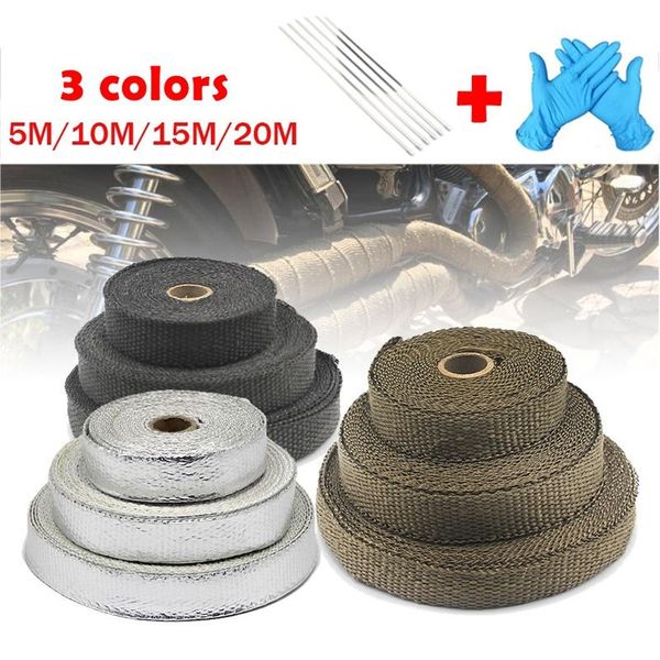 motorcycle exhaust system heat wrap roll fiberglass shield tape with stainless ties heat-resistant cloth pipe insulation
motorcycle exhaust system heat wrap roll fiberglass shield tape with stainless ties heat-resistant cloth pipe insulation