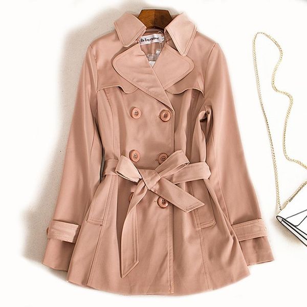 women's trench coats 2021 slim female overcoat womens coat autumn for women sashes fashion double breasted m115, Tan;black
women's trench coats 2021 slim female overcoat womens coat autumn for women sashes fashion double breasted m115, Tan;black