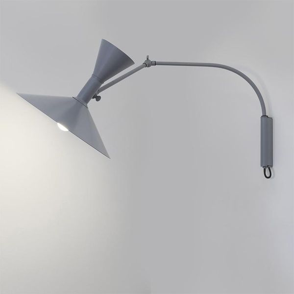 nordic bedside wall lamp with plug italian design arm adjusted grey sconce light cord switch for bedroom bar
nordic bedside wall lamp with plug italian design arm adjusted grey sconce light cord switch for bedroom bar
