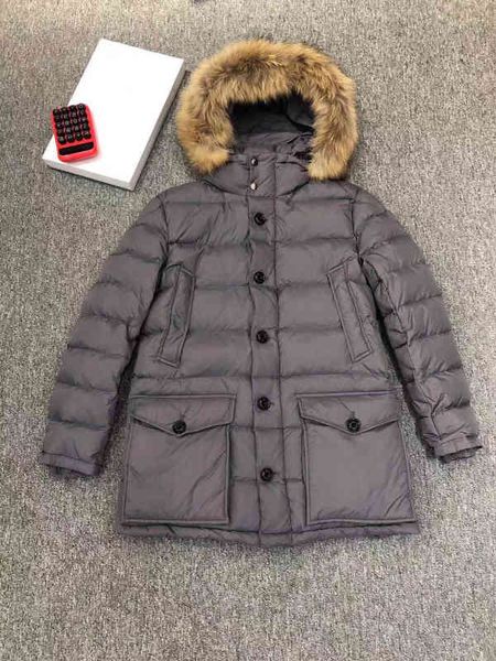 autumn and winter new men's down et thickened fur collar in the long coat, Black;white
autumn and winter new men's down et thickened fur collar in the long coat, Black;white