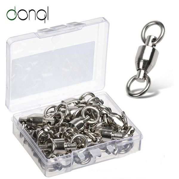 fishing hooks donql 20pcs ball bearing swivel connector rolling stainless steel solid ring accessories
fishing hooks donql 20pcs ball bearing swivel connector rolling stainless steel solid ring accessories