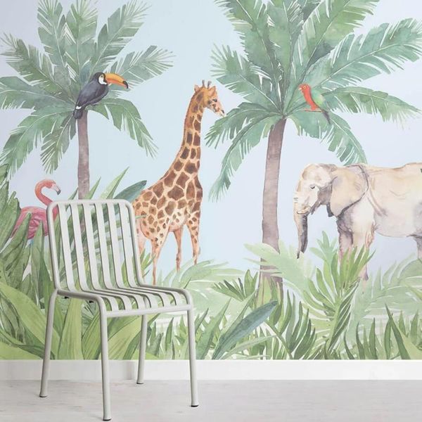 wallpapers custom watercolor wild tangled jungle friends mural kids nursery 3d cartoon self adhesive wallpaper exotic animal kindom decor
wallpapers custom watercolor wild tangled jungle friends mural kids nursery 3d cartoon self adhesive wallpaper exotic animal kindom decor
