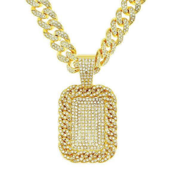 pendant necklaces hip hop rhinestones paved bling iced out geometric square tag pendants necklace for men rapper jewelry, Silver
pendant necklaces hip hop rhinestones paved bling iced out geometric square tag pendants necklace for men rapper jewelry, Silver