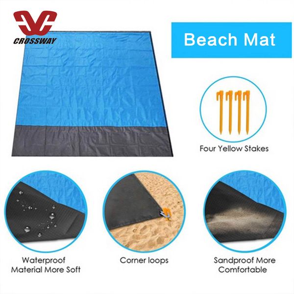 Beach mat outdoor 210t Nylon color combination portable foldable picnic camping lawn moisture proof mats de plage Tapis de mer 210*200cm
Beach mat outdoor 210t Nylon color combination portable foldable picnic camping lawn moisture proof mats de plage Tapis de mer 210*200cm