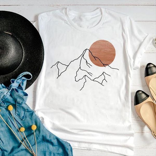 graphic mountain printing clothing womens short sleeve fashion summer print clothes tees, White
graphic mountain printing clothing womens short sleeve fashion summer print clothes tees, White