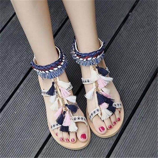 sandals summer buckle women's fashion shoes flats non-slip women tassels casual, Black
sandals summer buckle women's fashion shoes flats non-slip women tassels casual, Black