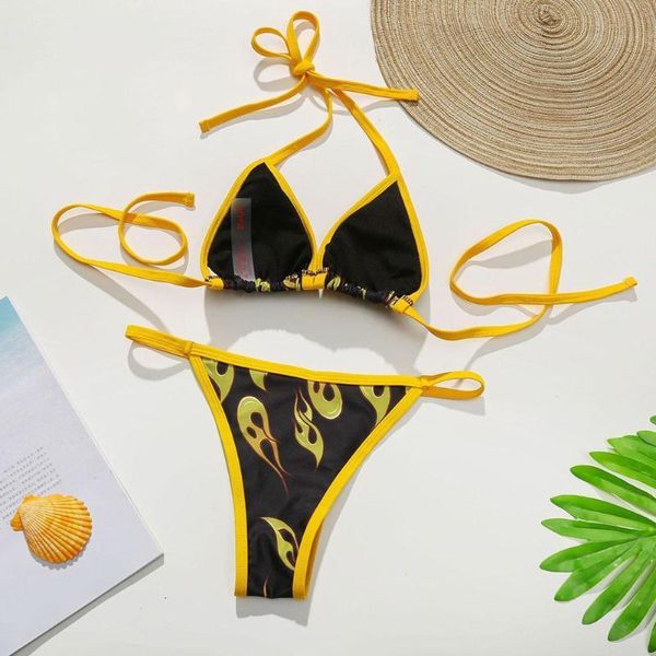 women halter push up swimwear low waist bikini set rendering gift print o0e5 women's, White;black
women halter push up swimwear low waist bikini set rendering gift print o0e5 women's, White;black