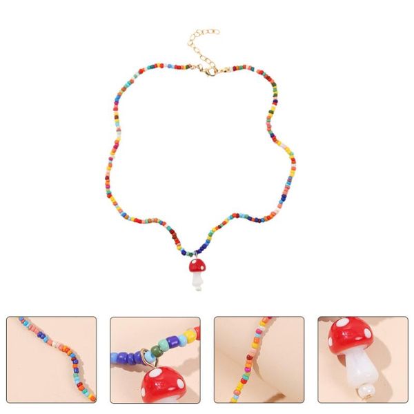 pendant necklaces 1pc colorful beaded necklace collarbone chain chic (colorful), Silver
pendant necklaces 1pc colorful beaded necklace collarbone chain chic (colorful), Silver