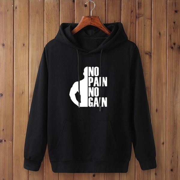 men's hoodies & sweatshirts fashion no pain gain sweatshirt clothes men autumn winter hip hop hooded, Black
men's hoodies & sweatshirts fashion no pain gain sweatshirt clothes men autumn winter hip hop hooded, Black