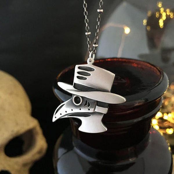 pendant necklaces creativity retro bird head hat necklace women charm party jewelry accessories gift, Silver
pendant necklaces creativity retro bird head hat necklace women charm party jewelry accessories gift, Silver