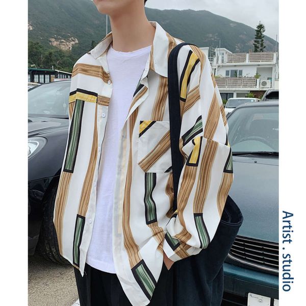 men's casual shirts shirt korean striped spring trend casual printed inch men's lovers' jacket k1h5 8fpc, White;black
men's casual shirts shirt korean striped spring trend casual printed inch men's lovers' jacket k1h5 8fpc, White;black