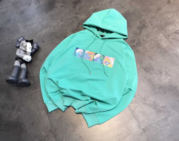 fashion fleece hoodies cartoon laser sequins, smurf printing, men's and women's spring autumn hooded sweater, reduced age leisure, Black
fashion fleece hoodies cartoon laser sequins, smurf printing, men's and women's spring autumn hooded sweater, reduced age leisure, Black