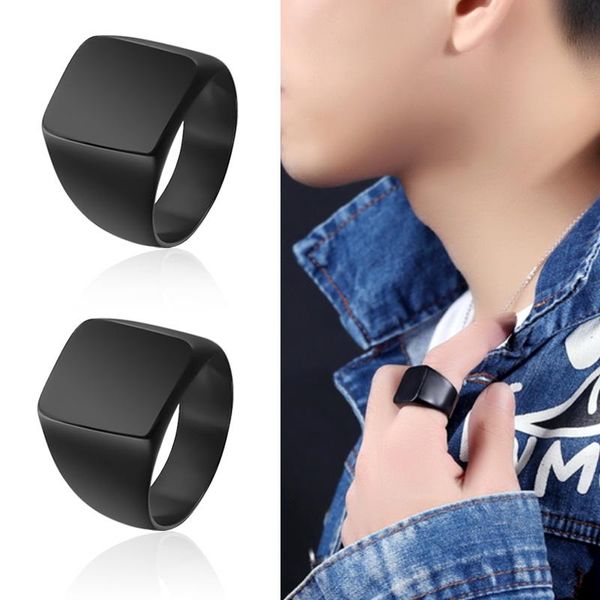 wedding rings men's rock punk style black square ring classic stainless steel cool fashion personality stamp party jewelry, Slivery;golden
wedding rings men's rock punk style black square ring classic stainless steel cool fashion personality stamp party jewelry, Slivery;golden