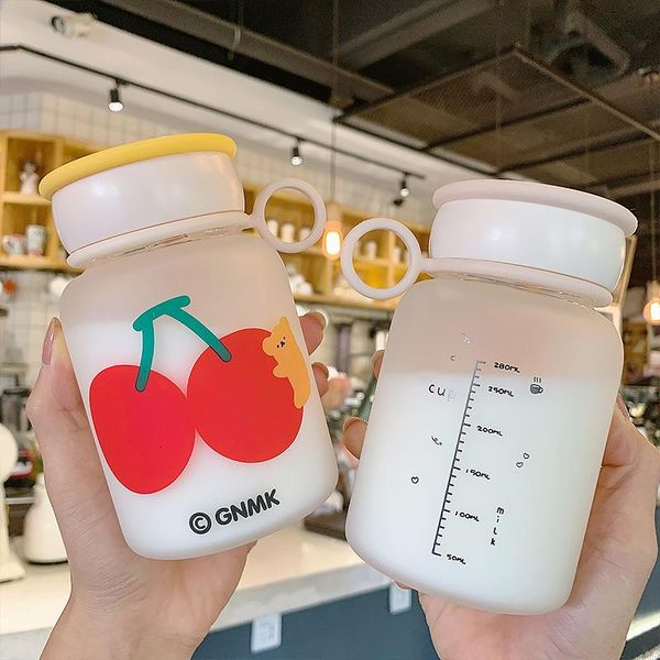350ml-480ml cartoon cherry bear portable handle large capacity small lovely campus handy glass water cup with scale wine glasses
350ml-480ml cartoon cherry bear portable handle large capacity small lovely campus handy glass water cup with scale wine glasses