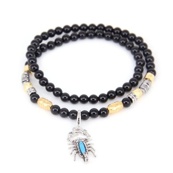 black beads and scorpion pendant necklace, rebel heart jewelry gift for women men -n39 necklaces, Silver
black beads and scorpion pendant necklace, rebel heart jewelry gift for women men -n39 necklaces, Silver