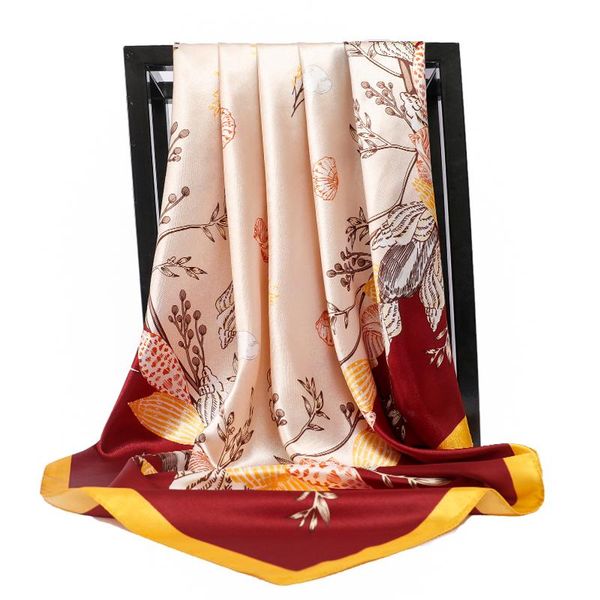 scarves women print foulard satin square head hijab scarfs floral scarf colorful silk shawl 90cm bandana, Blue;gray
scarves women print foulard satin square head hijab scarfs floral scarf colorful silk shawl 90cm bandana, Blue;gray