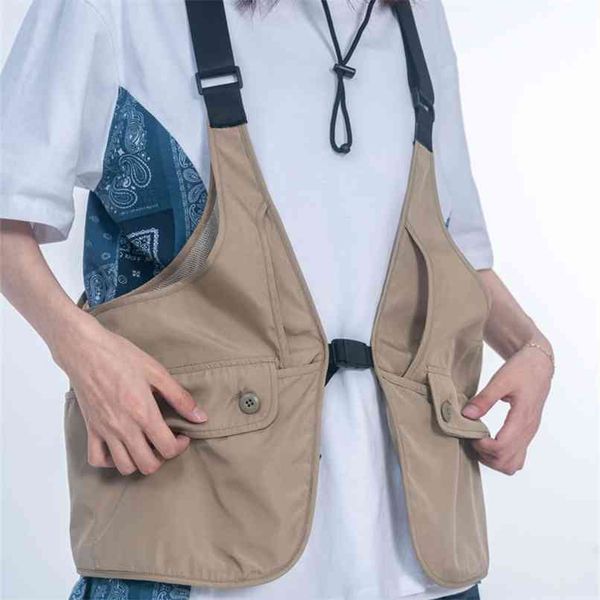 outdoor multi-pocket cargo vests men safari style streetwear game vest tactical sleeveless jacket men's summer thin fishing vest 210923, Black;white
outdoor multi-pocket cargo vests men safari style streetwear game vest tactical sleeveless jacket men's summer thin fishing vest 210923, Black;white