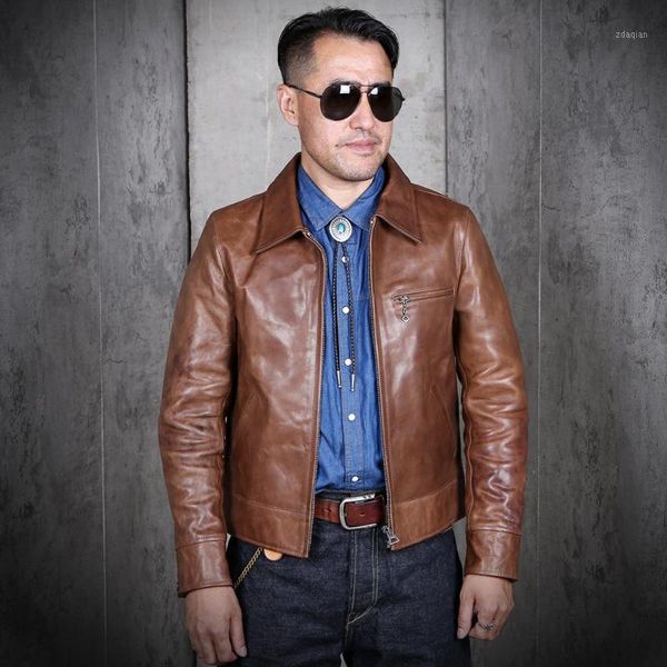 men's leather & faux yr.brand natural coat.men luxury horsehide jacket.classic rider short slim clothes, Black
men's leather & faux yr.brand natural coat.men luxury horsehide jacket.classic rider short slim clothes, Black