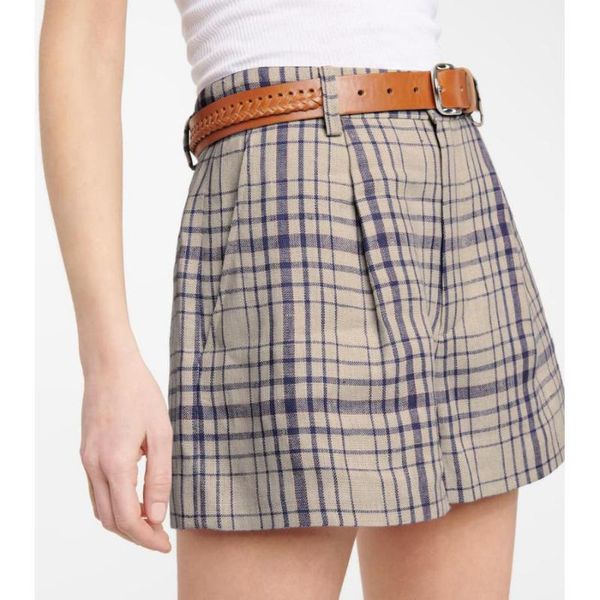 women's shorts plaid high waist 100% linen breathable zipper 2021 summer ol ladies elegant, White;black
women's shorts plaid high waist 100% linen breathable zipper 2021 summer ol ladies elegant, White;black