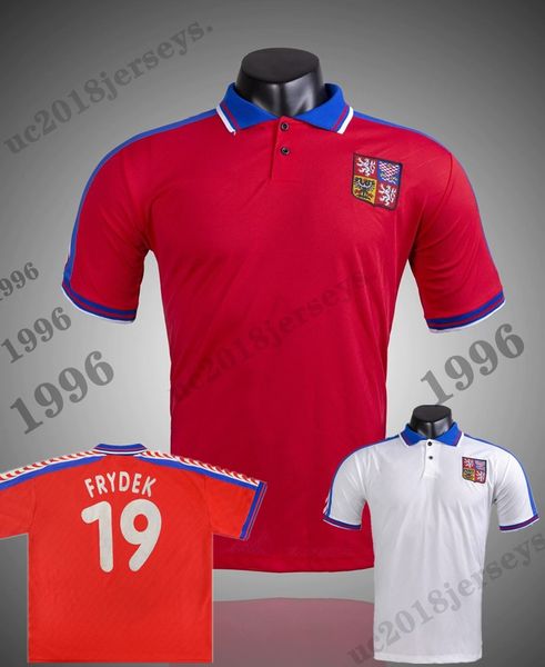 1996 1997 cze republic match issue retro soccer jerseys home shirt frydek #19 away 96 97 classic football shirt, Black;yellow
1996 1997 cze republic match issue retro soccer jerseys home shirt frydek #19 away 96 97 classic football shirt, Black;yellow