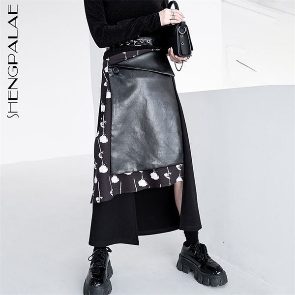 personlaity irregualr skirt women's spring high waist printed patchwork pu leather knee-length 5b893 210427, Black
personlaity irregualr skirt women's spring high waist printed patchwork pu leather knee-length 5b893 210427, Black