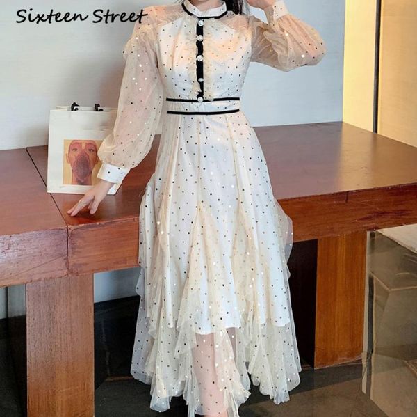 casual dresses autumn mesh sequins lotus leaf high waist long sleeve maxi for women single breast 2021 elegant ladies vestido de mujer, Black;gray
casual dresses autumn mesh sequins lotus leaf high waist long sleeve maxi for women single breast 2021 elegant ladies vestido de mujer, Black;gray