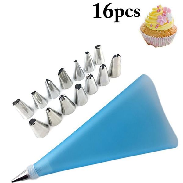 baking & pastry tools kapmore 16pcs cake decorating kit reusable assorted stainless steel icing tip bag diy accessories set
baking & pastry tools kapmore 16pcs cake decorating kit reusable assorted stainless steel icing tip bag diy accessories set