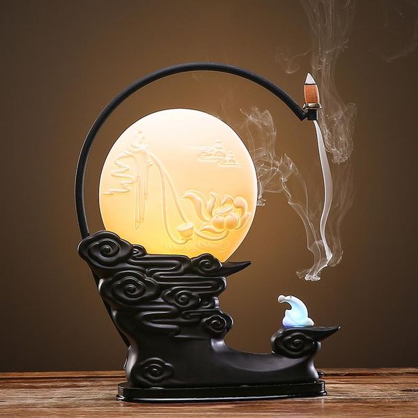 fragrance lamps porcelain 31cm lotus luminescent incense burner chinese ceramic censer retro style feng shui deskdecoration
fragrance lamps porcelain 31cm lotus luminescent incense burner chinese ceramic censer retro style feng shui deskdecoration