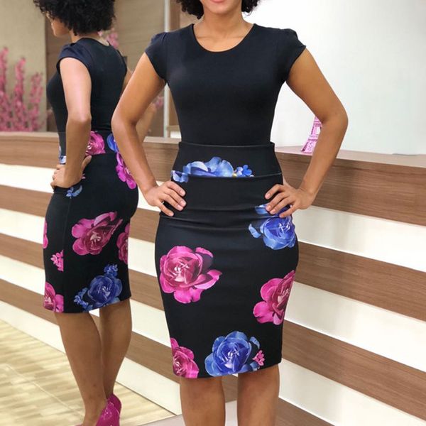 flower print wrap hips skirts women elegant elastic high waist summer bodycon pencil skirts office lady knee length skirts 210507, Black
flower print wrap hips skirts women elegant elastic high waist summer bodycon pencil skirts office lady knee length skirts 210507, Black