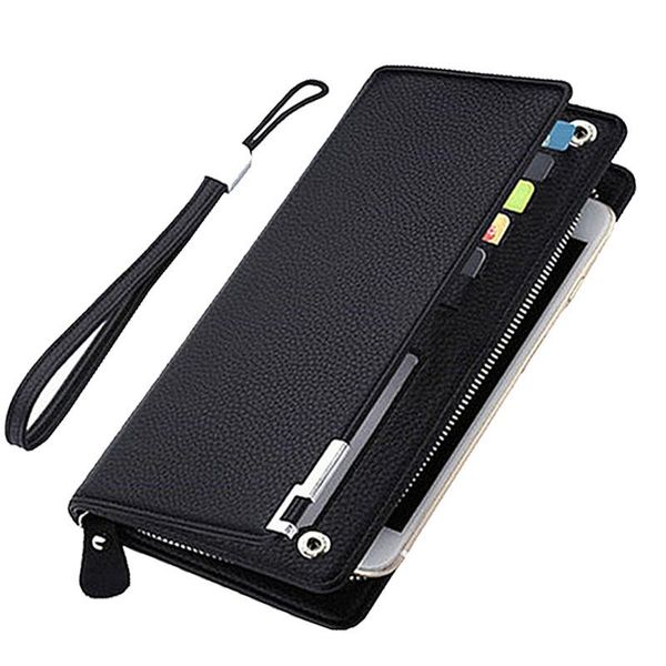 wallets fashion men's wallet long section card case zipper large capacity leather phone, Red;black
wallets fashion men's wallet long section card case zipper large capacity leather phone, Red;black