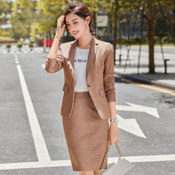 two piece dress office lady career blazer sets england style plaid skirt suits female notched collar single button blazer+pencil pants set, White
two piece dress office lady career blazer sets england style plaid skirt suits female notched collar single button blazer+pencil pants set, White