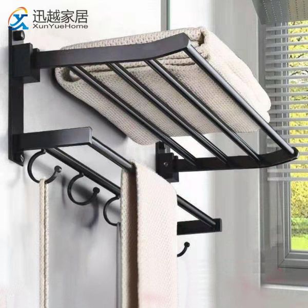towel racks holder wall mounted black aluminum surface shower bars hanger adjustable fold clothes rack with hooks bathroom accessories
towel racks holder wall mounted black aluminum surface shower bars hanger adjustable fold clothes rack with hooks bathroom accessories