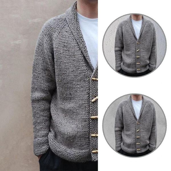 men's sweaters anti-shrink casual turn-down collar spring coat sweater solid color for home, White;black
men's sweaters anti-shrink casual turn-down collar spring coat sweater solid color for home, White;black