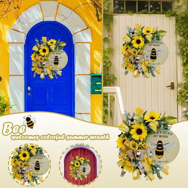 decorative flowers & wreaths creative bee round simulation leaf sunflowerwreath artificial garland hanging pendants wedding festival door de
decorative flowers & wreaths creative bee round simulation leaf sunflowerwreath artificial garland hanging pendants wedding festival door de