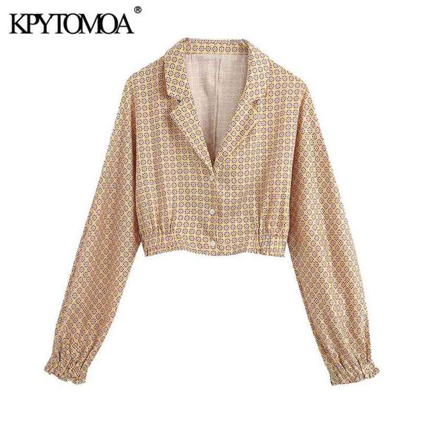 women fashion geometric print cropped blouses lapel collar long sleeve female shirts blusas chic 210420, White
women fashion geometric print cropped blouses lapel collar long sleeve female shirts blusas chic 210420, White